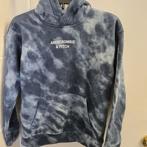Abercrombie & Fitch Blue Tie-Dye Hoodie